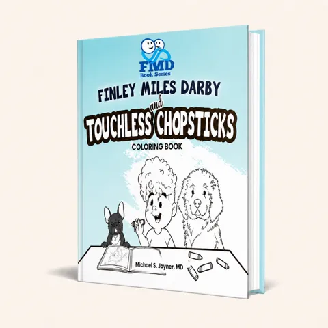 Finley Miles Darby and Touchless Chopsticks Coloring Book cover