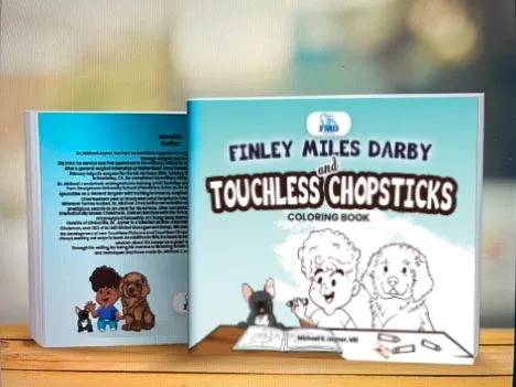 Touchless Chopsticks coloring book cover
