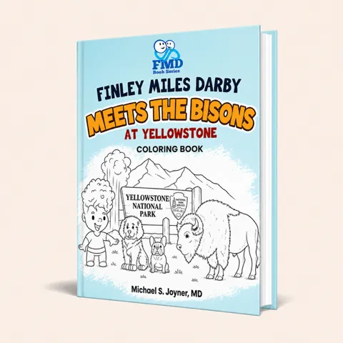 Finley Miles Darby Meets the Bisons at Yellowstone Coloring Book cover